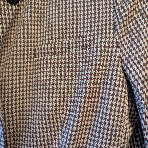 Rag & Bone Slade Pink Ponte Houndstooth Plaid Blazer - Picture 4 of 15